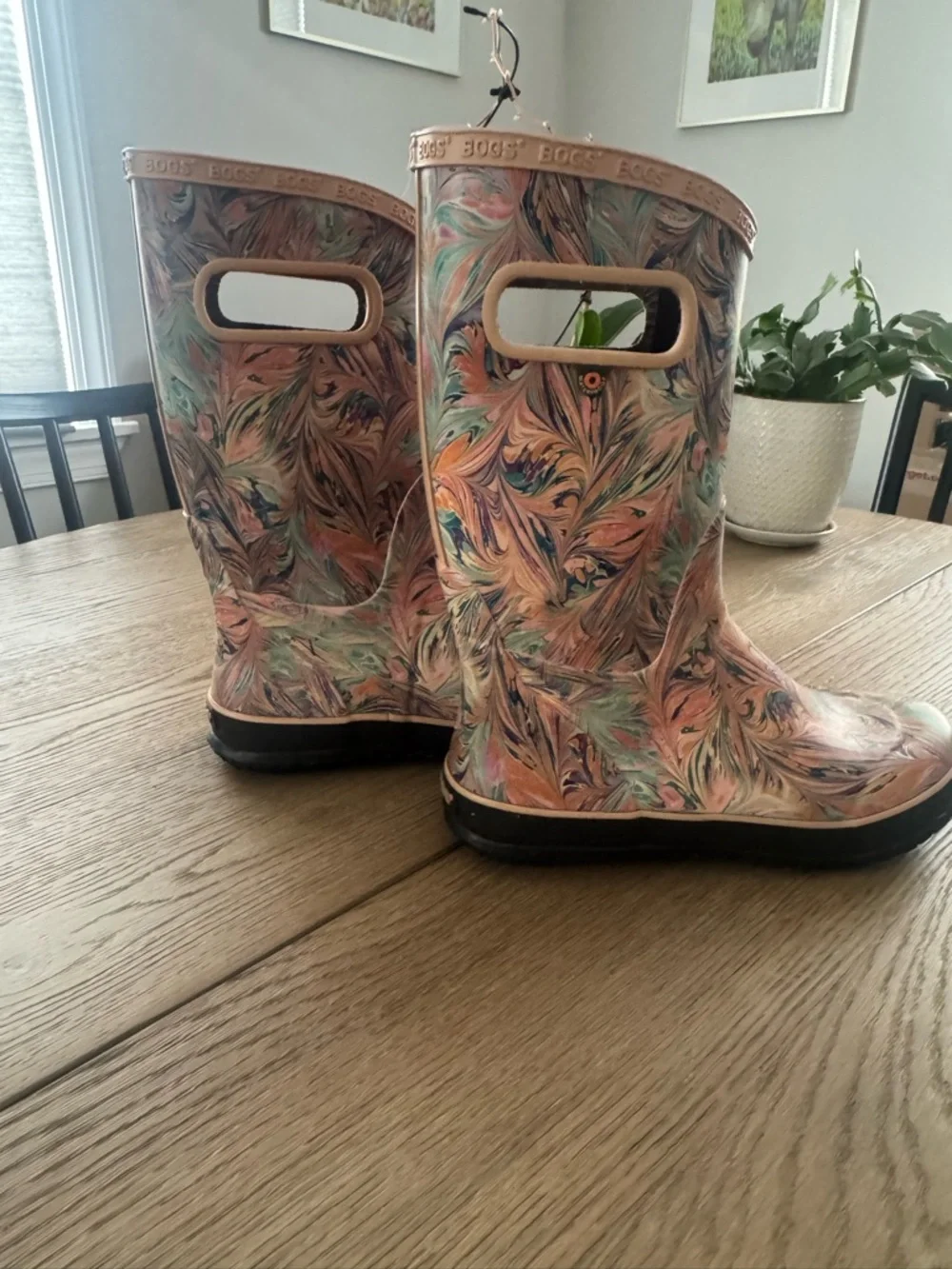 Kids Multi-Color Patterned Rain Boots